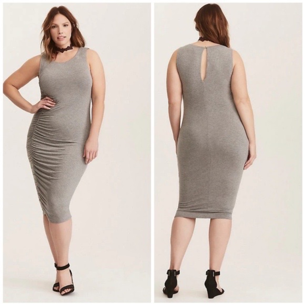 Torrid Side Cinch Bodycon Dress Nwt Size 1x
